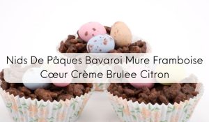Nids De Pâques Bavaroi Mure Framboise Cœur Crème Brulee Citron